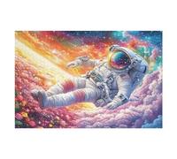 Puzzle Da 1000 Pezzi Per Adulti Astronaut Space Galaxy 1000 PCS 75x50cm Puzzle Di Arteterapia Ottimo Per Salute Mentale Antistress Regolazione Emotiva Giochi Educativi