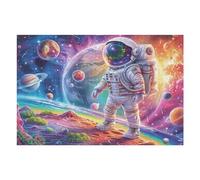 Puzzle Da 1000 Pezzi Per Adulti Astronaut Space Galaxy 1000 PCS 75x50cm Puzzle Universale Per Tutte Le Occasioni Regalo Perfetto Decorazione Casa Divertimento Familiare