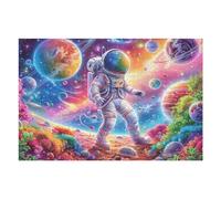 Puzzle Da 1000 Pezzi Per Adulti Astronaut Space Galaxy 1000 PCS 75x50cm Regalo Del Ringraziamento Perfetto Per Tempo in Famiglia Migliora Concentrazione Pazienza