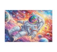 Puzzle Da 1000 Pezzi Per Adulti Astronaut Space Galaxy 75x50cm Puzzle Di Arteterapia Ottimo Per Salute Mentale Antistress Regolazione Emotiva Giochi Educativi