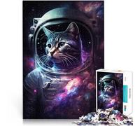 Puzzle da 1000 pezzi per adulti astronauta arte gatto come regalo puzzle 26 x 38 cm rafforza l'amore tra coppie per bambini dai 14 anni in su
