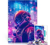 Puzzle da 1000 pezzi per adulti Astronauta Astroboy NASA Difficile da completare ma divertente e umoristico Regalo per i compleanni 52x38cm