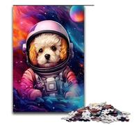 Puzzle da 1000 pezzi per adulti Astronauta Barboncino Baby di Splatters Un sacco di colori spessi idee regalo per giocattoli educativi intellettuali decompressivi 75x50 cm