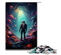 Puzzle da 1000 pezzi per adulti astronauta che viaggia nello spazio gioco educativo giocattolo opera d'arte regalo 75x50 cm