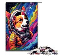 Puzzle da 1000 pezzi per adulti Astronauta Corgi Baby Jigsaw giochi rilassanti per famiglie antistress sfida difficile 75x50 cm