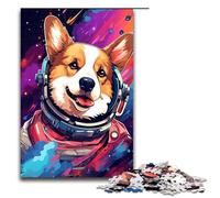 Puzzle da 1000 pezzi per adulti Astronauta Corgi Baby Puzzle gioco impegnativo un'opera d'arte adatta per adolescenti dai 14 anni in su 75x50 cm