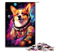 Puzzle da 1000 pezzi per adulti Astronauta Corgi Baby Puzzle gioco pratico 75x50 cm