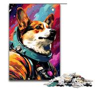 Puzzle da 1000 pezzi per adulti Astronauta Corgi Baby Puzzle gioco pratico 75x50 cm