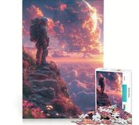 Puzzle da 1000 pezzi per adulti "Astronauta e un altro pianeta", gioco educativo, rilassante e stimolante per la mente, ottimo regalo per gli appassionati di videogiochi 50x75cm
