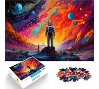 Puzzle da 1000 pezzi per adulti astronauta in piedi sulla galassia puzzle gioco di partecipazione regalo di compleanno per adolescenti dai 14 anni in su, 26 x 38 cm