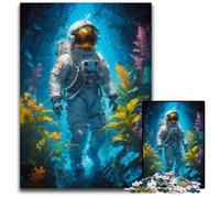 Puzzle da 1000 pezzi per adulti Astronauta Luogo magico Puzzle in legno per adulti Gioco decorativo fai da te stimolante per la mente Giocattolo interattivo per famiglie 1000 pezzi