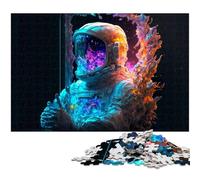 Puzzle da 1000 pezzi per adulti astronauta nel casco della galassia puzzle per regali gioco per famiglie antistress sfida difficile puzzle da 1000 pezzi (38x26 cm)