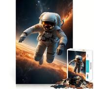 Puzzle da 1000 pezzi per adulti: Astronauta nella galassia rossa,ritaglio preciso,gioco di logica,divertimento per il tempo libero,compleanno,gioco artistico (50x75cm)