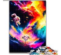 Puzzle da 1000 pezzi per adulti, Astronauta nello spazio, colori vivaci, puzzle impegnativi, dimensioni 50x75cm, attività per famiglie, decorazioni fai da te per la casa, regalo per le feste.