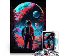 Puzzle da 1000 pezzi per adulti astronauta nello spazio Giocattolo educativo intellettuale decomprimente offerte come regali per tutta la famiglia 38x26cm