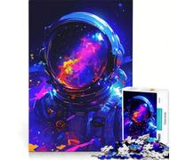 Puzzle da 1000 pezzi per adulti, astronauta nello spazio, gioco per famiglie, taglio di precisione, collezione d'artista, belle arti 38x26cm