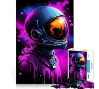 Puzzle da 1000 pezzi per adulti,astronauta nello spazio,taglio preciso,divertente gioco di logica,regalo per rilassarsi,divertimento,regalo di compleanno (38x52cm)