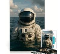 Puzzle da 1000 pezzi per adulti: Astronauta nell'oceano Gioco di logica e creatività con tagli precisi Divertimento per il tempo libero e compleanno (38x52cm)