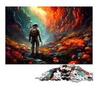 Puzzle da 1000 pezzi per adulti Astronauta nell'universo colorato puzzle per regali gioco per famiglie antistress sfida difficile puzzle da 1000 pezzi (38x26 cm)