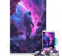 Puzzle da 1000 pezzi per adulti Astronauta perduto nella galassia gioco rompicapo decorazione per la casa compleanno e Natale 38x52cm