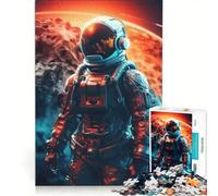 Puzzle da 1000 pezzi per adulti astronauta pianeti spazio gioco educativo sfida impegnativa rafforza l'amore tra le coppie 50x75cm