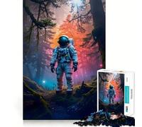 Puzzle da 1000 pezzi per adulti: Astronauta,Spazio selvaggio,Decorazione con ritagli precisi,Gioco rompicapo cognitivo,Gioco libero,Regalo di compleanno artistico (38x52cm)