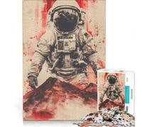 Puzzle da 1000 pezzi per adulti: Astronauta su Marte, gioco divertente, stimolante da completare, per rafforzare l'amore tra le coppie 38x26cm