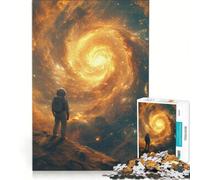 Puzzle da 1000 pezzi per adulti "Astronauta su un altro pianeta", gioco divertente, stimolante da completare, per rafforzare l'amore tra le coppie 38x52cm