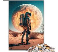 Puzzle da 1000 pezzi per adulti Astronauta su un nuovo pianeta in legno rompicapo ad alta difficoltà per adolescenti 50x75cm idea regalo di compleanno gioco rompicapo impegnativo.