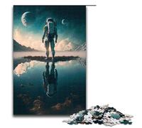 Puzzle da 1000 pezzi per adulti Astronauta su un nuovo pianeta Puzzle Gioco pratico 75x50cm