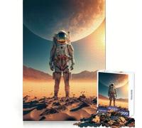Puzzle da 1000 pezzi per adulti "Astronauta su un nuovo pianeta" stimolazione cognitiva, svago e divertimento, chiusura sicura, allegro Natale (38x26cm)