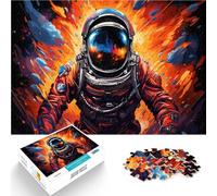 Puzzle da 1000 pezzi per adulti, astronauta, universo colorato, 50 x 75 cm, gioco educativo per compleanno, Natale