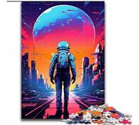 Puzzle da 1000 pezzi per adulti, "Astronauti da sogno", in legno, un regalo perfetto per la famiglia, 50x75cm, per decorare la casa, allenare la mente e come regalo per le feste