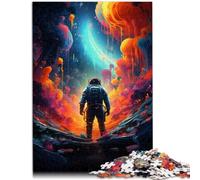 Puzzle da 1000 pezzi per adulti, astronauti spaziali, giocattolo per l'intrattenimento in famiglia, un'opera d'arte per adolescenti dai 14 anni in su, 26 x 38 cm