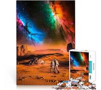 Puzzle da 1000 pezzi per adulti Astronauti su un pianeta alieno Per il divertimento in famiglia Gioco educativo per compleanno e Natale 38x26cm
