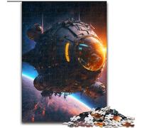 Puzzle da 1000 pezzi per adulti, astronave post-apocalittica, puzzle in cartone, dimensioni 26x38cm, per amanti dei viaggi e coppie, giocattolo stimolante