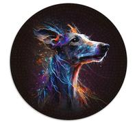 Puzzle da 1000 pezzi per adulti, attività educativa di carta a tema Whippet per migliorare le abilità cognitive (67,5x67,5 cm)