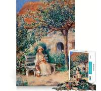 Puzzle da 1000 pezzi per adulti Auguste Renoir in Bretagna Taglio premium Gioco intelligente Attività per la mente Pace Divertimento Compleanno Gioco artistico (50x75cm)