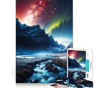 Puzzle da 1000 pezzi per adulti Aurora Oltre il ruscello Perfettamente incastrato Arte Sfida per la mente Divertimento Relax Gioco Compleanno Regalo per la mente (38x52cm)