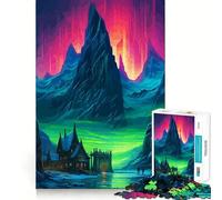 Puzzle da 1000 pezzi per adulti Aurora Shadow Premium Cut Play Smart Mind Activity Peace Fun Time Birthday Art Play (38x52cm)