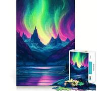 Puzzle da 1000 pezzi per adulti Aurora Sparkle Sharp Gioco di assemblaggio,giocattolo per risolvere problemi,momento di divertimento rilassante,decorazione artistica natalizia 50x75cm