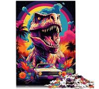Puzzle da 1000 pezzi per adulti auto dinosauri giocattolo educativo intellettuale decomprimente splendidi regali e giocattoli 14,96 "x 20,47" per 14 anni