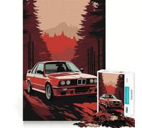 Puzzle da 1000 pezzi per adulti,auto retrò BMW EM,gioco di squadra,gioco di risoluzione dei problemi,divertimento rilassante,decorazione natalizia 38x52cm