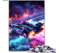 Puzzle da 1000 pezzi per adulti, auto sportiva in legno, rompicapo ad alta difficoltà per adolescenti, 50x75cm, giocattolo educativo per adolescenti, decorazione per casa e ufficio