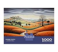 Puzzle Da 1000 Pezzi Per Adulti Autumn Landscape with Stone Path Puzzle Per Adulti Giochi Rilassanti Sfida Difficile Regalo Di Compleanno, Regali, 38x26cm/1000pcs