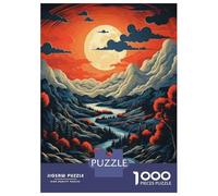 Puzzle Da 1000 Pezzi Per Adulti Autumn Moonlit River Landscape Puzzle Per Adulti Giochi Rilassanti Ma Divertenti E Umoristici Per Compleanno, Natale 38x26cm/1000pcs