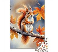 Puzzle Da 1000 Pezzi Per Adulti Autumn Squirrel Art Print Puzzle Per Adulti Giochi Divertenti Analisi E Logica Un Regalo Perfetto Per Tutta La Famiglia 52x38cm/1000pcs
