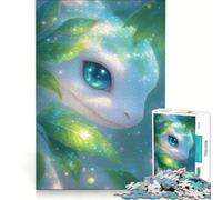 Puzzle da 1000 pezzi per adulti, Axolotl Dreams in Green, gioco impossibile, passatempo ideale per le vacanze a casa, regalo di compleanno, regalo di viaggio, 50x75cm