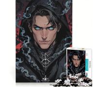 Puzzle da 1000 pezzi per adulti, Azure Shadows︰ The Frost Necromancer, giochi divertenti, interazione genitore-figlio, con poster abbinato e foglio di curiosità 50x75cm