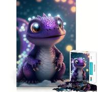 Puzzle da 1000 pezzi per adulti Baby Dragon Neon Premium Cut Play Smart Mind Activity Peace Fun Time Birthday Art Play (38x52cm)